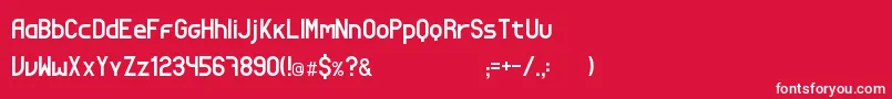 LottLionOfTheTribe Font – White Fonts on Red Background