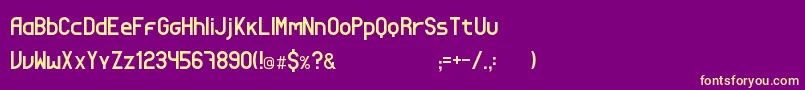 LottLionOfTheTribe Font – Yellow Fonts on Purple Background