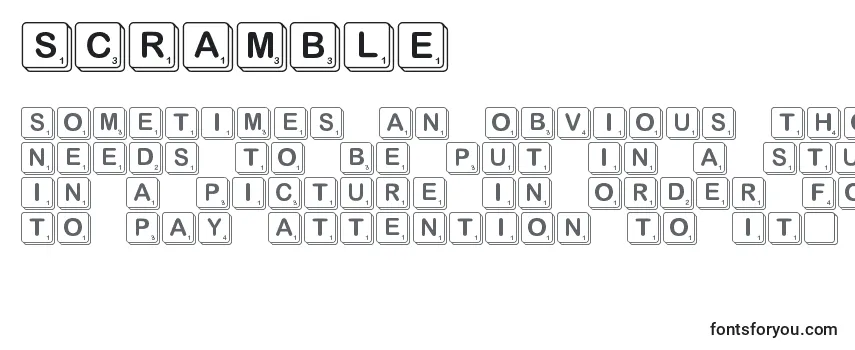 Review of the Scramble Font