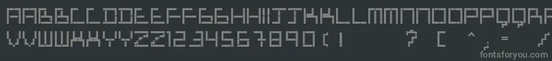Шрифт TetrisManiaType – серые шрифты на чёрном фоне