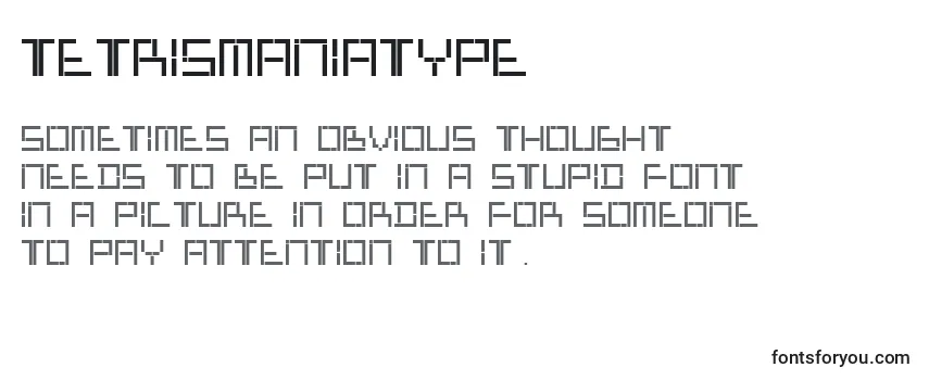 Обзор шрифта TetrisManiaType