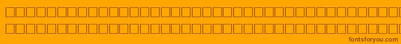 Commonbullets Font – Brown Fonts on Orange Background