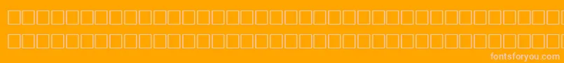 Commonbullets Font – Pink Fonts on Orange Background