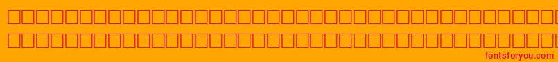 Commonbullets Font – Red Fonts on Orange Background
