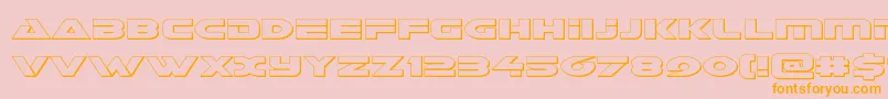 Galantout Font – Orange Fonts on Pink Background