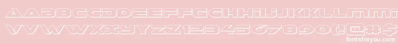 Galantout Font – White Fonts on Pink Background