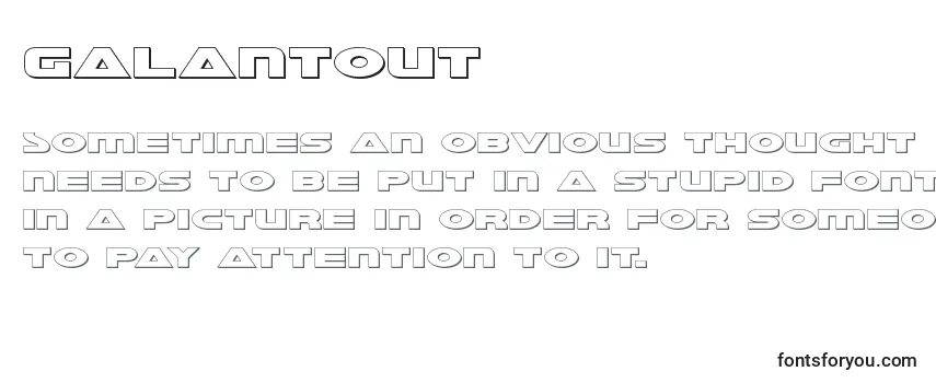 Review of the Galantout Font