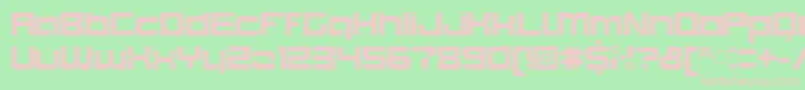 BlockoutClosedbold Font – Pink Fonts on Green Background