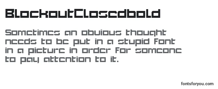 Шрифт BlockoutClosedbold