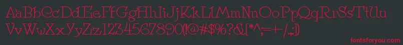 Speedball No 2 Nf Font – Red Fonts on Black Background