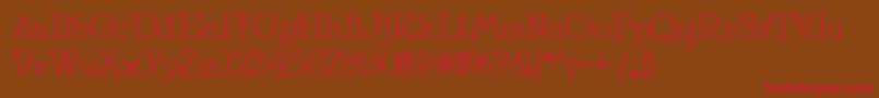 Speedball No 2 Nf Font – Red Fonts on Brown Background