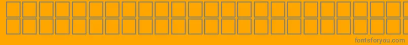 AlHomam-Schriftart – Graue Schriften auf orangefarbenem Hintergrund