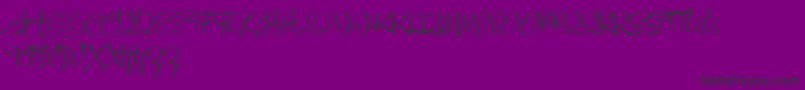 フォントIndividualcapitals – 紫の背景に黒い文字