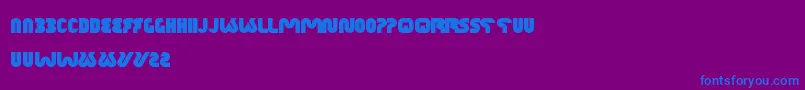 XtremeBike Font – Blue Fonts on Purple Background