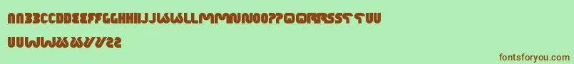 XtremeBike Font – Brown Fonts on Green Background