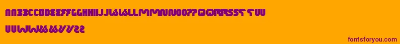XtremeBike Font – Purple Fonts on Orange Background