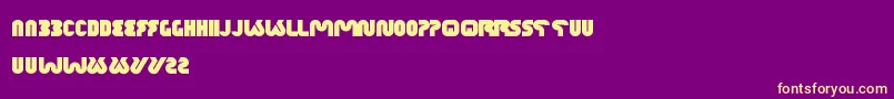 XtremeBike Font – Yellow Fonts on Purple Background