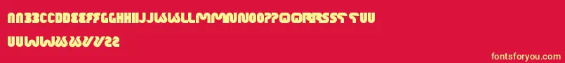 XtremeBike Font – Yellow Fonts on Red Background