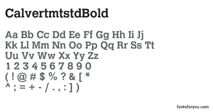 CalvertmtstdBold-fontti – aakkoset, numerot, erikoismerkit