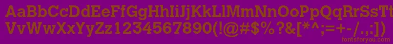 CalvertmtstdBold Font – Brown Fonts on Purple Background