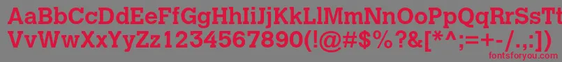 Шрифт CalvertmtstdBold – красные шрифты на сером фоне