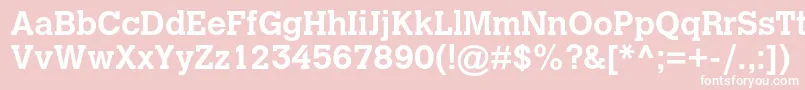 CalvertmtstdBold Font – White Fonts on Pink Background