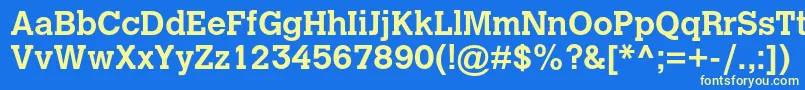 CalvertmtstdBold Font – Yellow Fonts on Blue Background