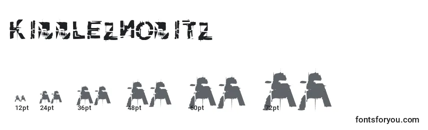 Размеры шрифта KibblezNoBitz
