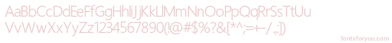Regular Font – Pink Fonts on White Background