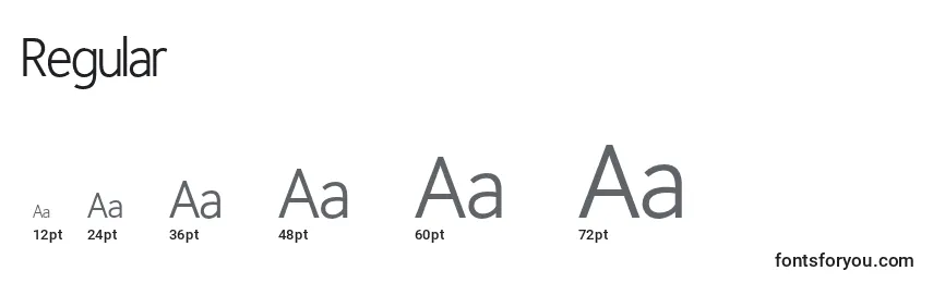 Rozmiary czcionki Regular (52574)