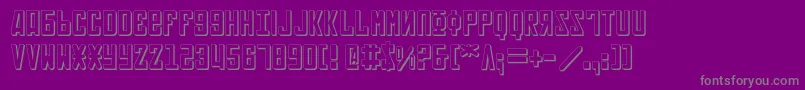 Soviet3D Font – Gray Fonts on Purple Background