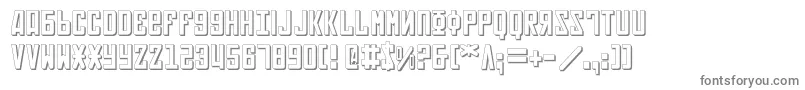 Soviet3D Font – Gray Fonts on White Background
