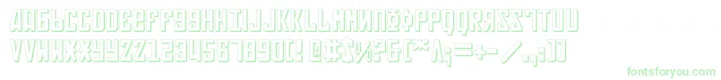 Soviet3D Font – Green Fonts on White Background