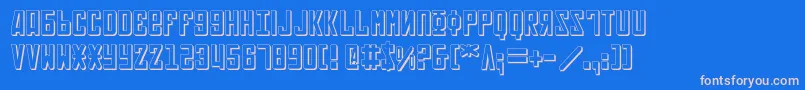 Soviet3D Font – Pink Fonts on Blue Background