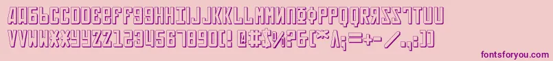 Soviet3D Font – Purple Fonts on Pink Background