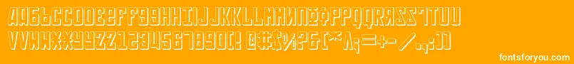 Soviet3D Font – White Fonts on Orange Background