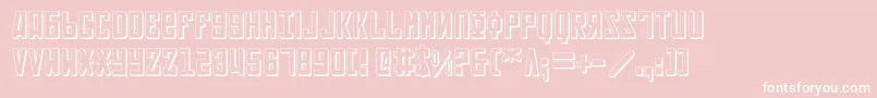 Soviet3D Font – White Fonts on Pink Background