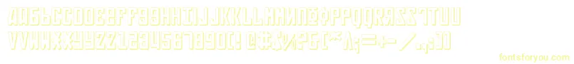 Soviet3D-Schriftart – Gelbe Schriften
