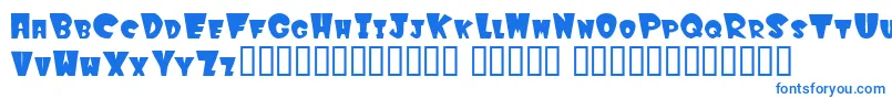 Шрифт Winkf – синие шрифты на белом фоне