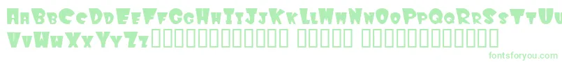 Winkf Font – Green Fonts on White Background