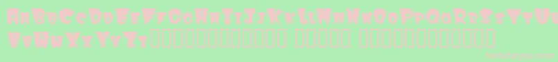 Winkf Font – Pink Fonts on Green Background