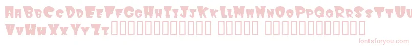 Winkf Font – Pink Fonts on White Background