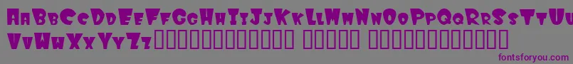 Winkf Font – Purple Fonts on Gray Background