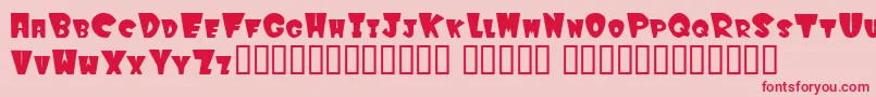 Winkf Font – Red Fonts on Pink Background