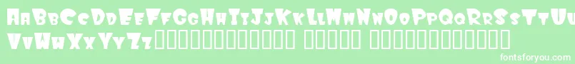 Winkf Font – White Fonts on Green Background