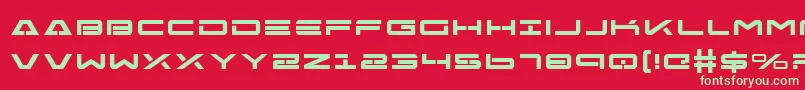 FreeAgentBoldExpanded Font – Green Fonts on Red Background