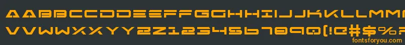 FreeAgentBoldExpanded Font – Orange Fonts on Black Background