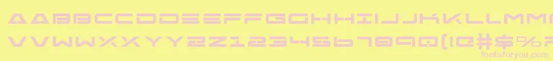 FreeAgentBoldExpanded Font – Pink Fonts on Yellow Background