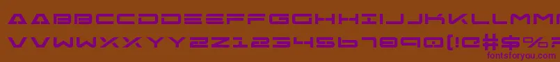 FreeAgentBoldExpanded Font – Purple Fonts on Brown Background