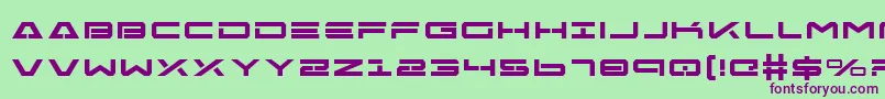 FreeAgentBoldExpanded Font – Purple Fonts on Green Background